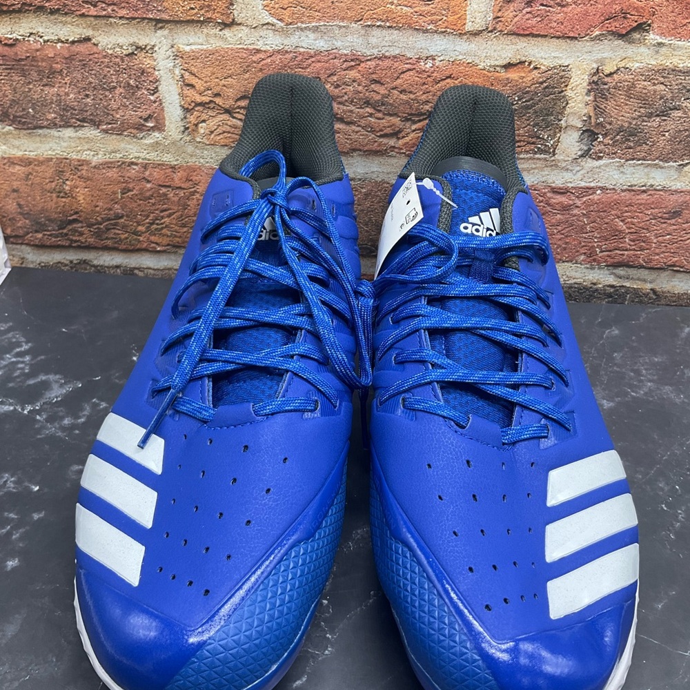 Adidas Icon Bounce Blue Men’s Cleats Size 12 New w/ Tag